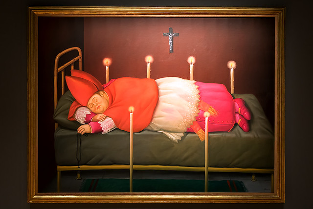 Fernando Botero - The sleeping cardinal, 2004