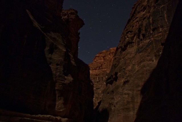 Petra, night walk