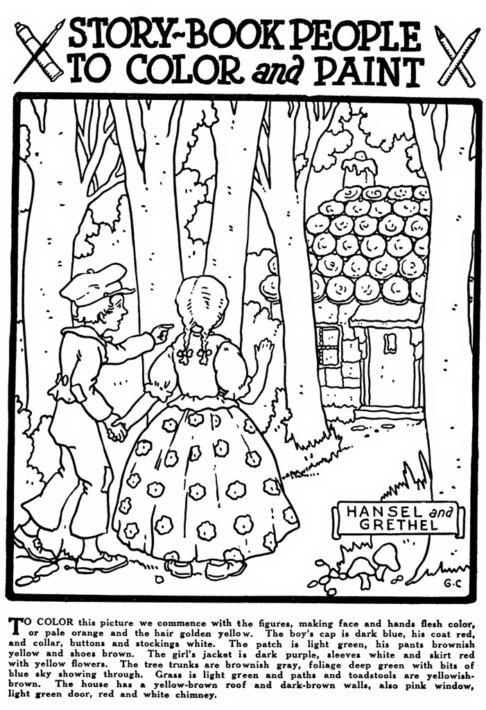 Hansel and Grethel coloring page
