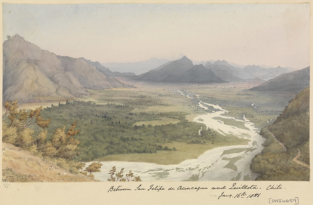 Entre Quillota y San Felipe 15 de enero de 1851 por el  almirante sir Edward Gennys Fanshawe