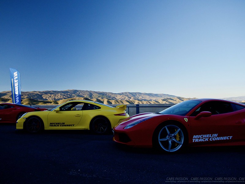 MICHELIN Track Connect en Ferrari F488 GTB et Porsche GT3