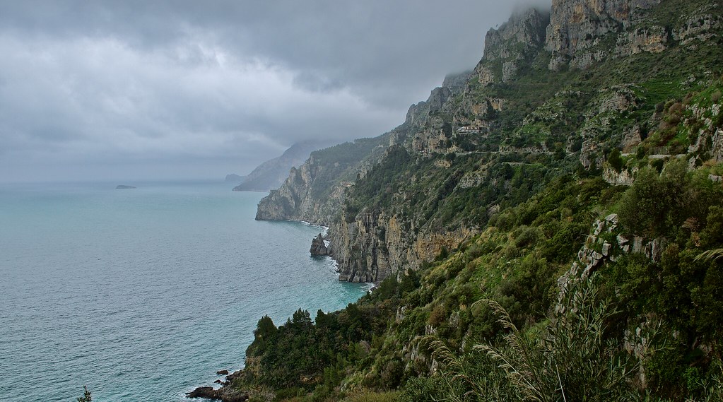 Cliffs along the Amalfi coast