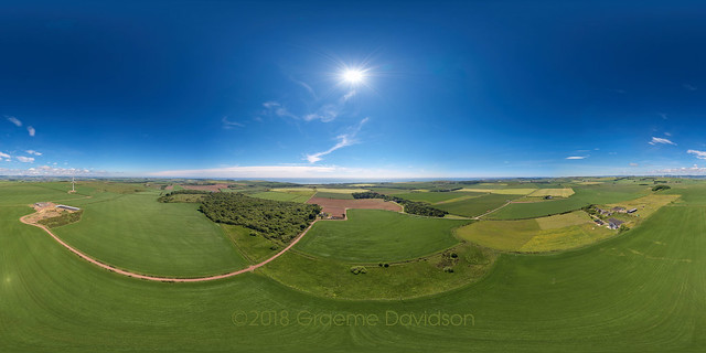 Benholm - Forgie and Woodside of Benholm Aerial Photosphere 24-06-2018a Small