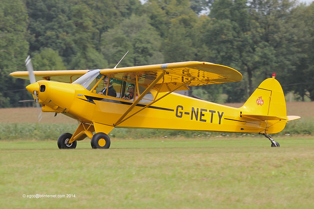G-NETY - 1994 build Piper PA-18-150 Super Cub, at Schaffen-Diest during the 2014 International Old Timer Fly-In