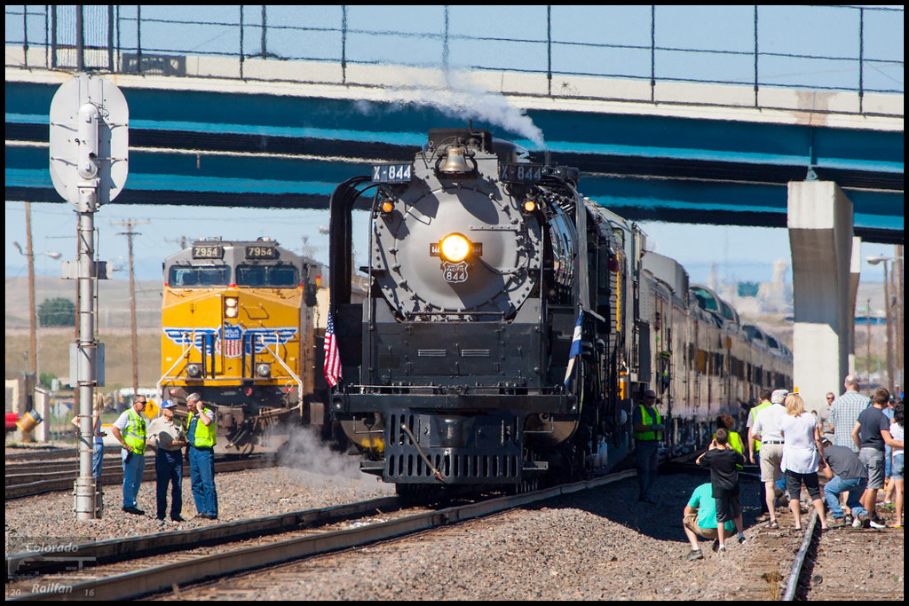 UP 844 Arriving in Cheyenne, WY on Main P1