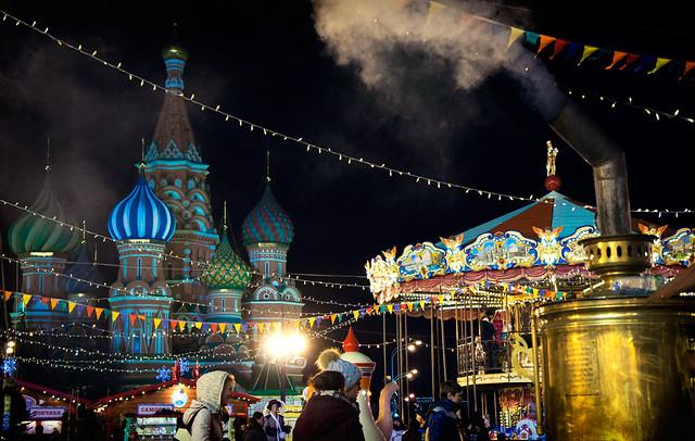 Winter fair at the Red Square