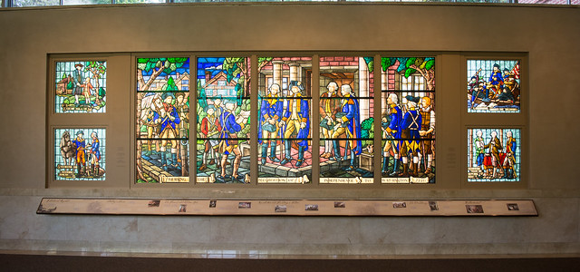 stained glass at Ford Orientation Center - Mount Vernon - 2014-10-20