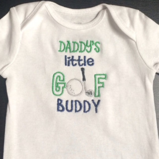 Daddy's Little Golf Buddy - purchased on etsy.com #etsy from #BabyBodysuitBoutique for my sister's #babyshower