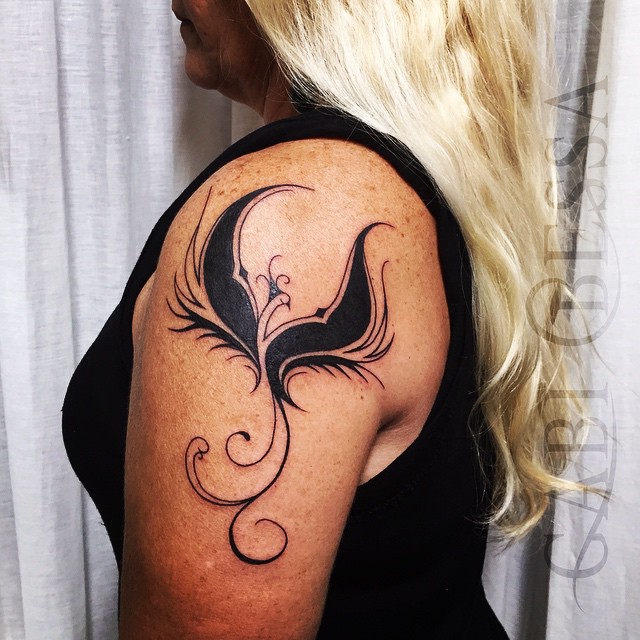 eagle feather phoenix tattoo