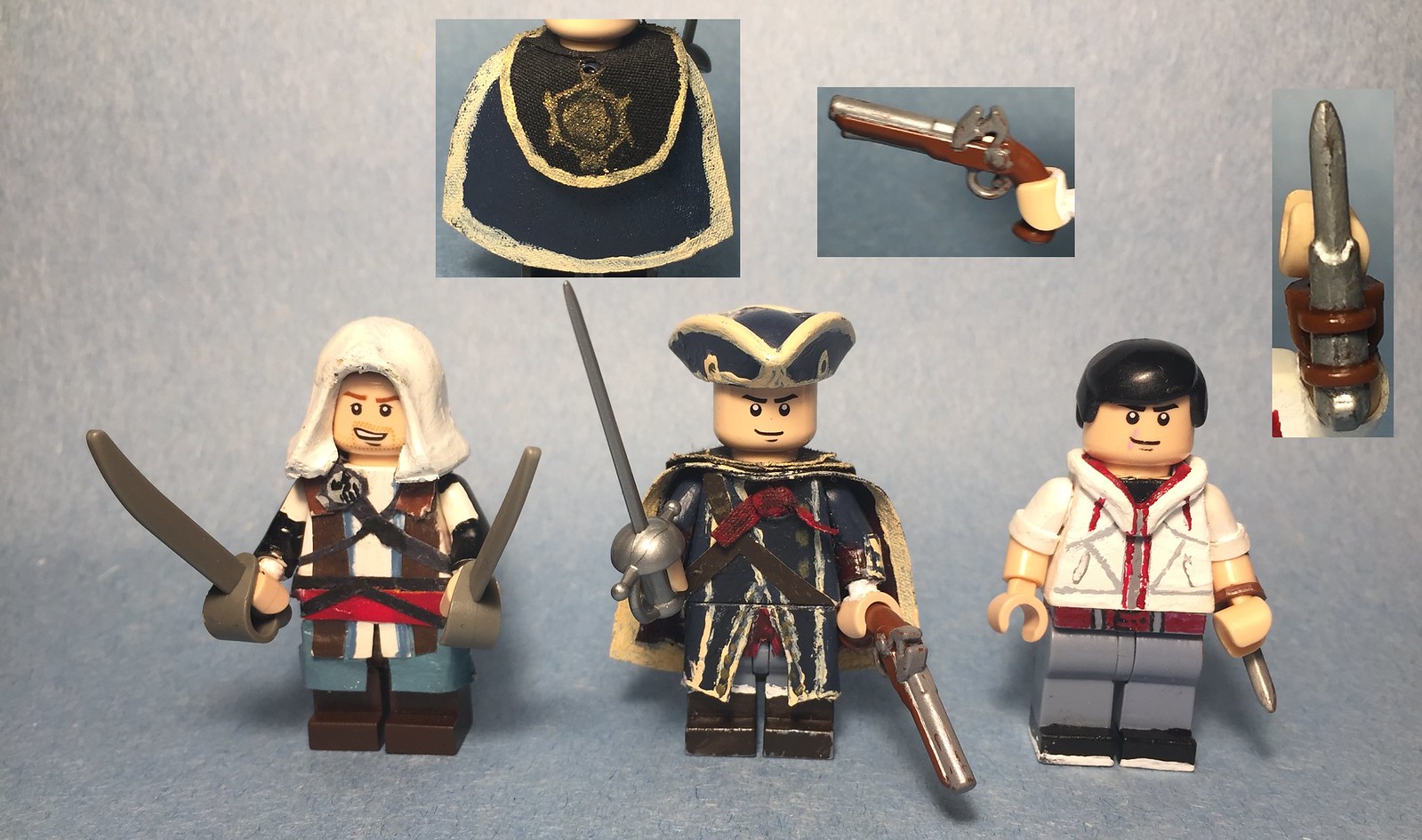 Ende røgelse silhuet Custom Lego Assassin's Creed Edward, Haytham, and Desmond | Flickr