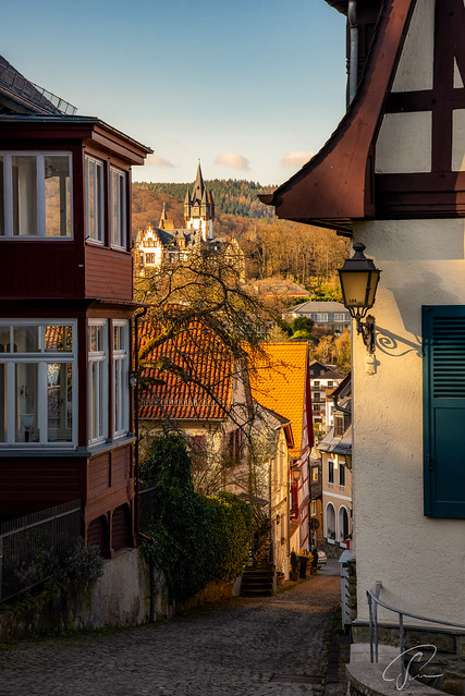Königstein -  Blick zur Schneider Villa