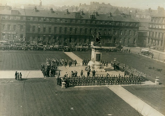 Eldon Square War Memorial on St George's Day