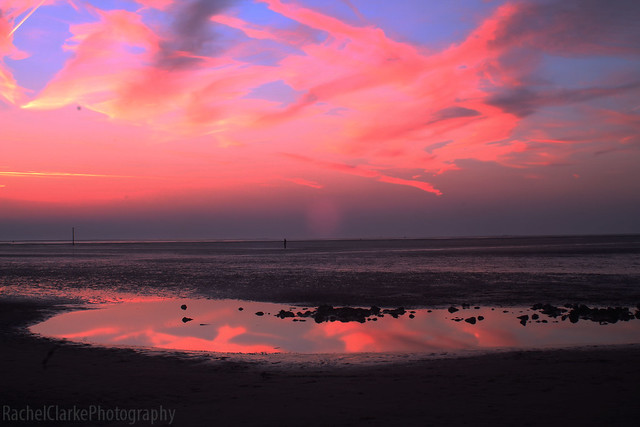 Sunset at Crosby Beach