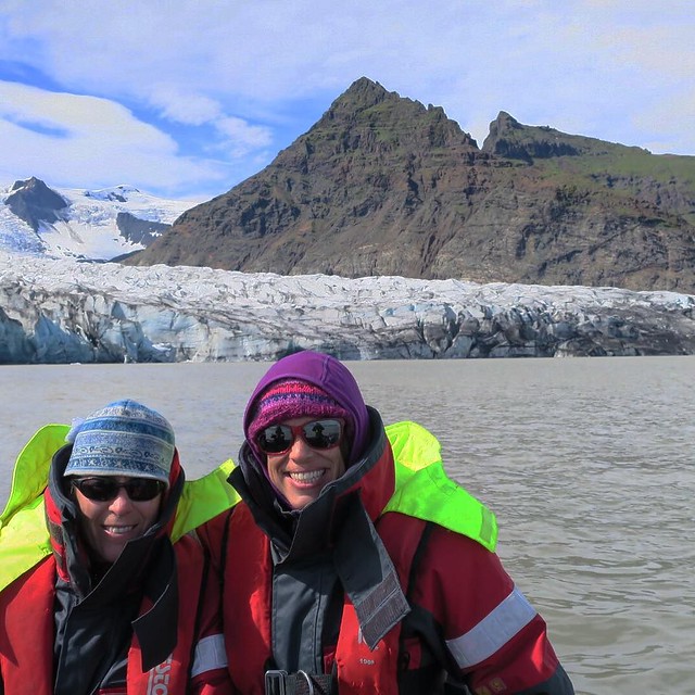 And then we took a boat ride through another glacial lagoon! # #Iceland