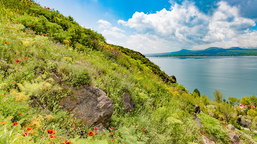 summer wallpaper cloud mountain lake seascape color green water stone landscape am outdoor air shore armenia sevan gegharkunik karyshev