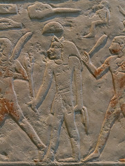 Tomb scene with children playing games