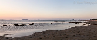 Sun setting at Loyalty Beach