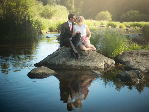 love wedding portrait reflection river nautelankoski turku finland rock outdoors dream water flow ilobsterit