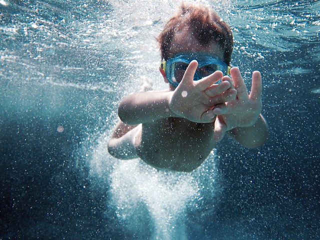 Martino swimming