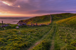 Hill Path at Sunset