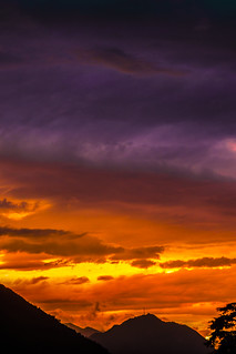 Doublecolor alp sunset