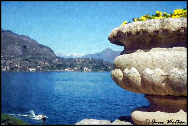 View across Lake Como, Italy