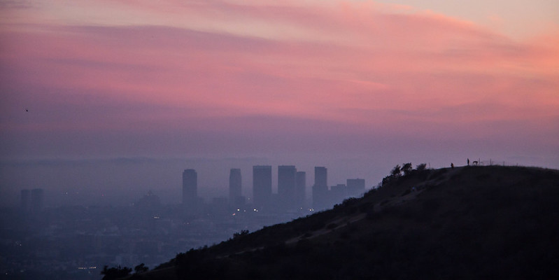 Century City at Magic Hour from Runyon Canyon - Los Angeles, CA