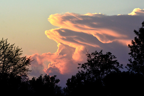 sunset cloud kansas thunderstorm wichita anvil cumulonimbus chisholmcreekpark
