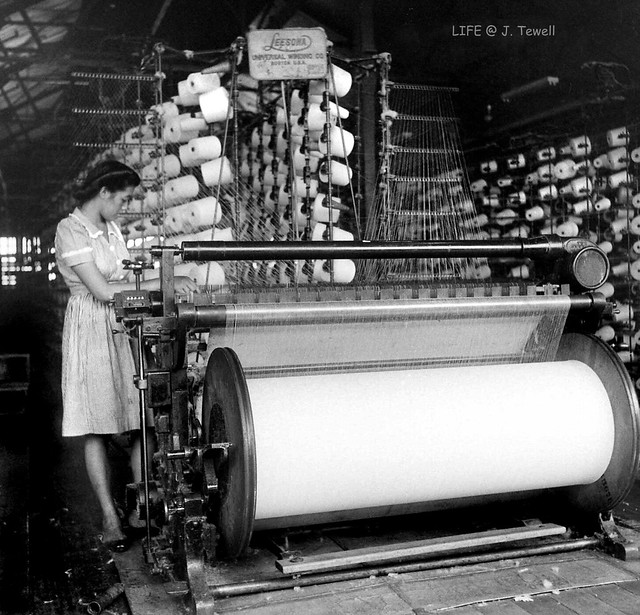 Textile mill, Manila, Philippines, 1940s (4)