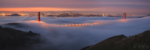 Window in the Clouds by Willie Huang Photo, After a few days of extreme heat in the Bay Area two straight days of LFE (Low Fog Event) graced the