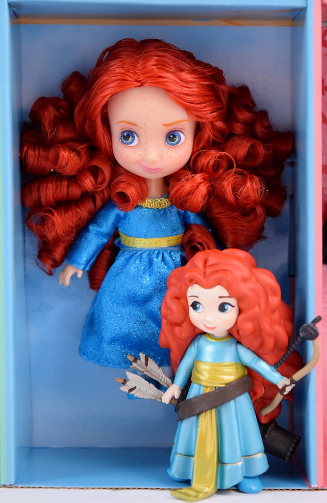 5 Inch Disney Animators Collection Merida Mini Doll Play Set
