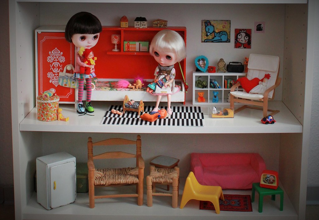 Blythe Ikea Billy Dolly Shelf Bedroom And Basement More Pi Flickr