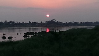 Sunset over the Mekong at Mueang Mi Yai, Nong Khai