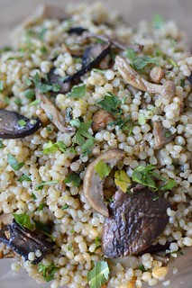 Toasted Israeli Couscous with Roasted Mushrooms Medley | by The Culinary Chronicles