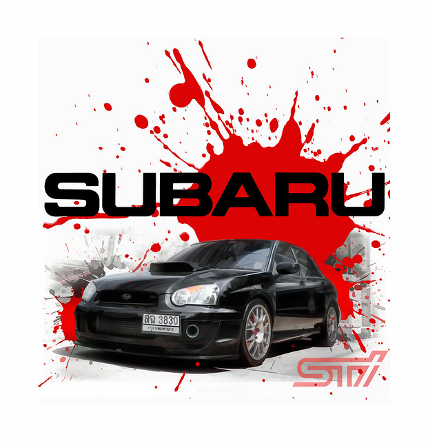 Subaru WRX STI T-Shirt Print