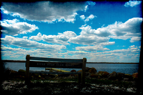 life blue fish nature water clouds river bench photography boat dock view rest mullica groovyal