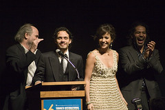 Leon Ichaso, Jennifer Lopez, Marc Anthony & John Ortiz