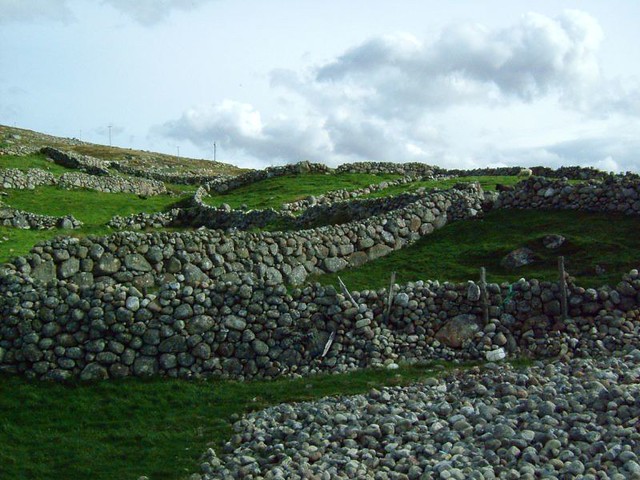 Stone wall fields by Bloody Foreland