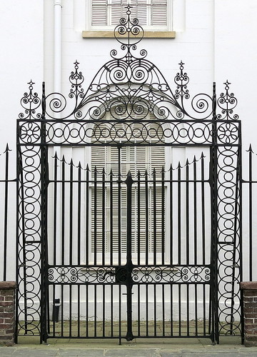 harlestonvillage church gate wroughtiron churchyard street clifford archdale john lutheran charleston sc southcarolina