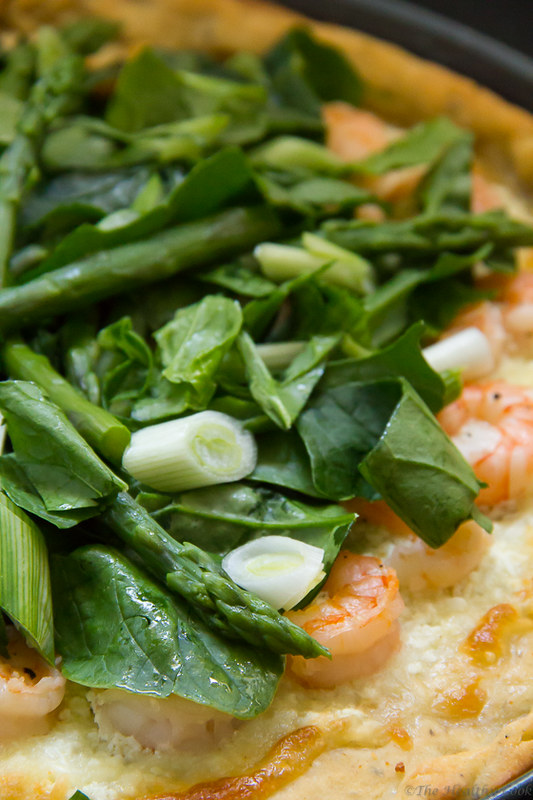 Asparagus & Shrimp Pizza – Πίτσα με Σπαράγγια & Γαρίδες