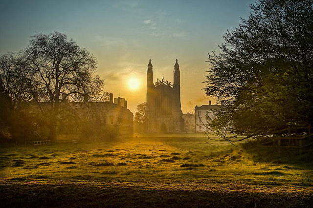 Early Morning Sun Rise Kings College Cambridge
