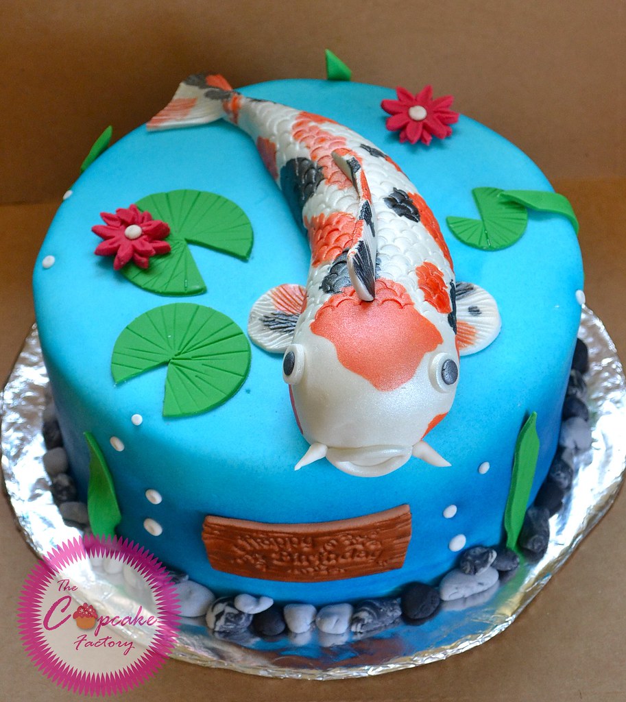 Koi fish cake The Cupcake Factory Barbados Flickr