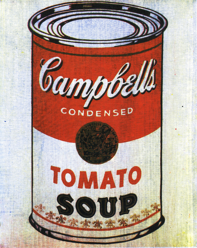 Soup Can (1962, Leo Castelli Gallery, New York). by andy warhol