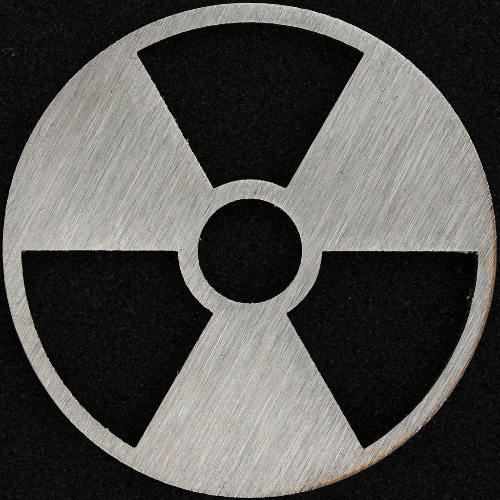 45rpm adapter - radioactive symbol | Found on eBay at ...