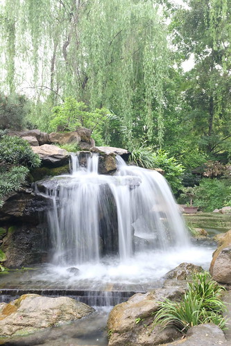 china travel garden waterfall shrine chengdu sichuan x100s wuhuoci wuhuoshrine