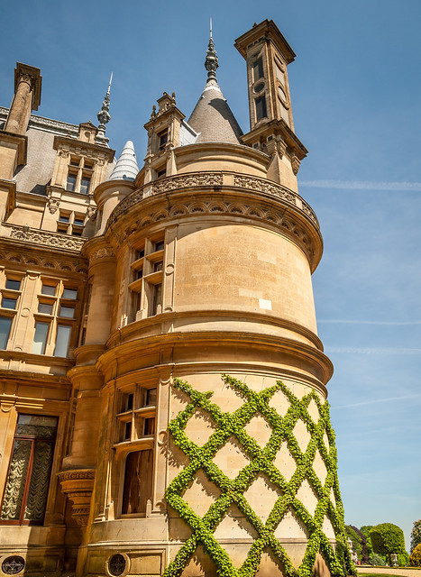 One of the towers of Waddesdon Manor in Buckinghamshire