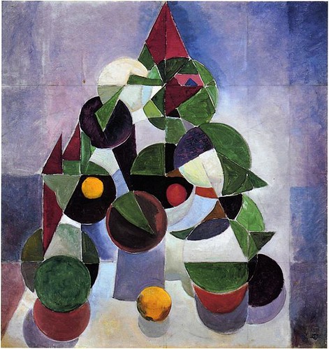 Theo van Doesburg (1916-1917). Composition I (Stil Life). Huile sur toile, 67 x 64 cm, Otterlo, Kröller-Müller Museum