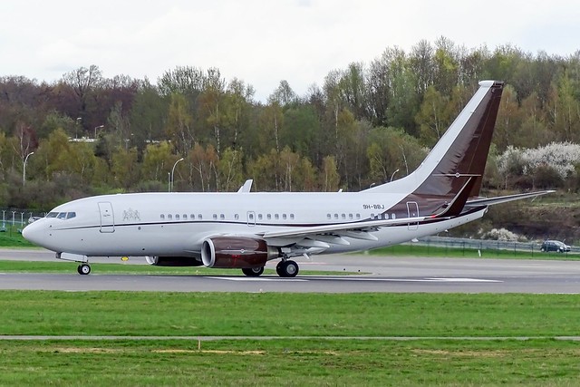 Privajet Ltd - Boeing 737-700 BBJ [9H-BBJ] at Luxembourg Findel Airport - 15/04/18