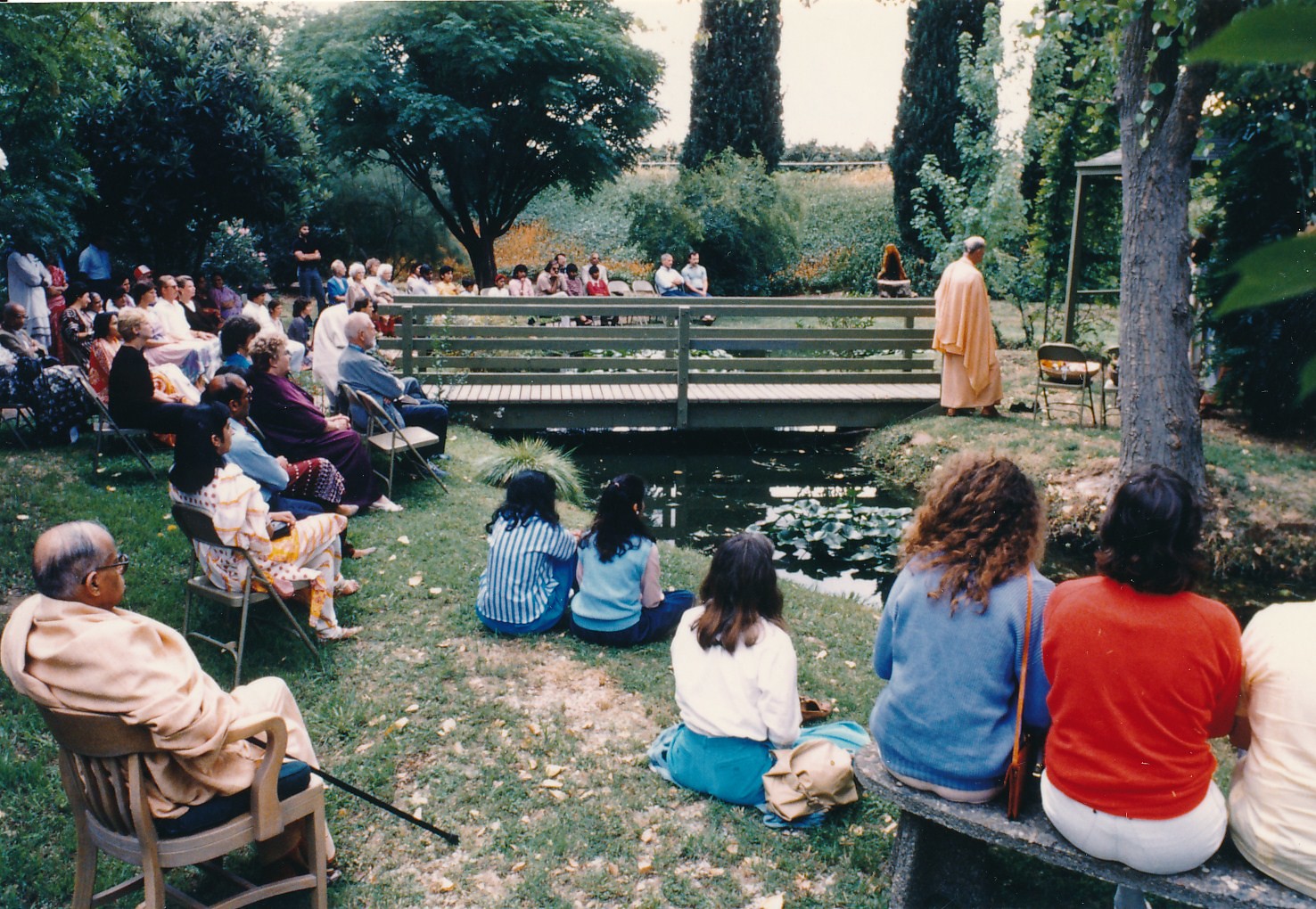 Swami Shraddhananda In Foreground Janamashtami Puja