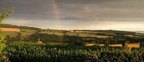 countryside bradninch devon rainbow